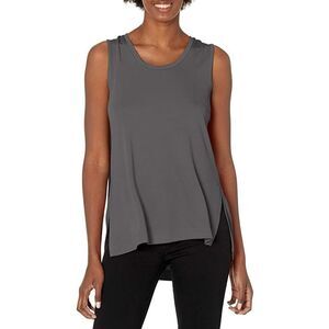 B NEW YORK Womens Draped Cape Back Loose Fit Sleeveless Scoop Neck Tank Top